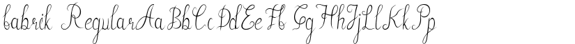 fabrik Regular font