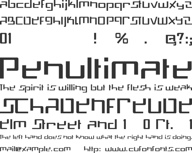 Swiss Mad font preview