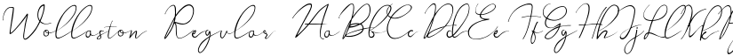 Wollaston Regular font