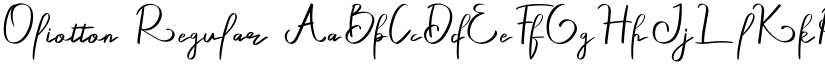 Oliotton Regular font