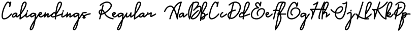 Caligendings Regular font