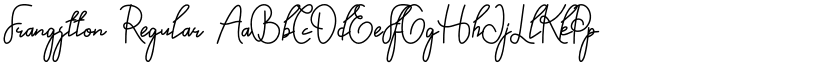 Frangstton Regular font