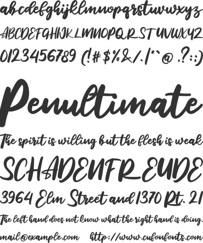 Reliser font preview