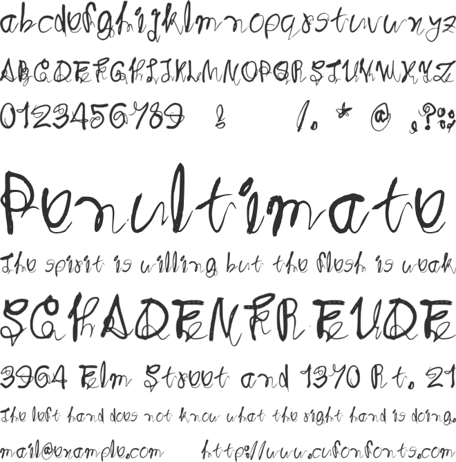 Bunch Roots font preview