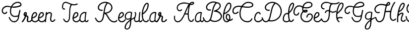 Green Tea Regular font