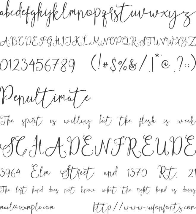 betterlife font preview
