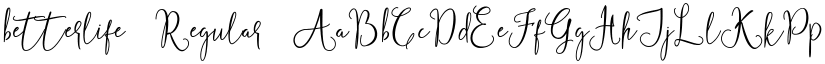 betterlife Regular font
