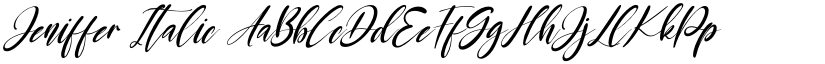 Jeniffer Italic font