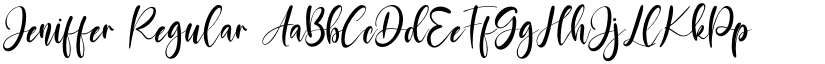 Jeniffer Regular font