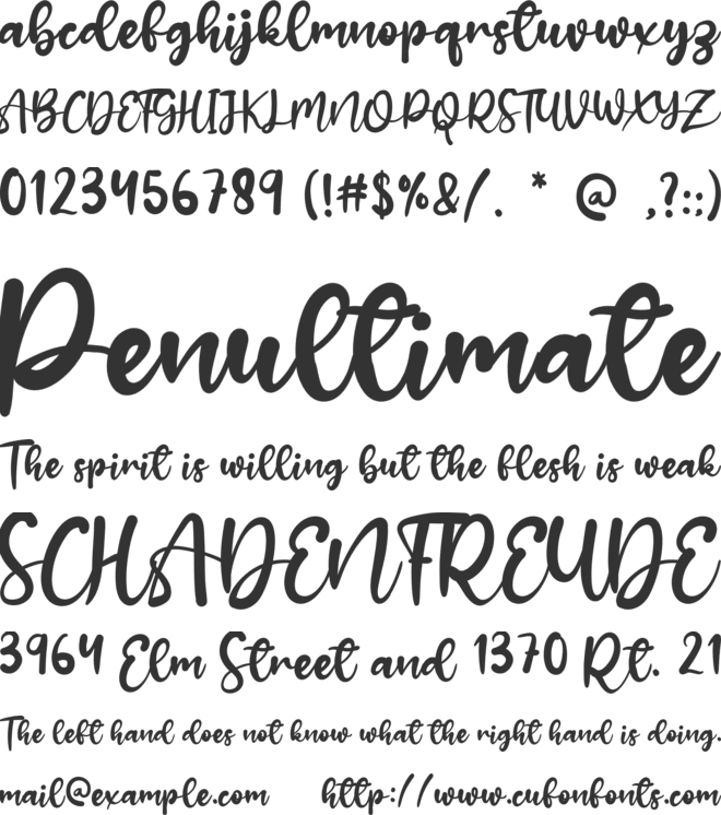 Farmhouse Christmas font preview