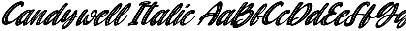Candywell Italic font
