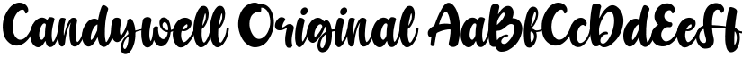 Candywell Original font
