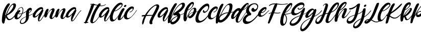 Rosanna Italic font