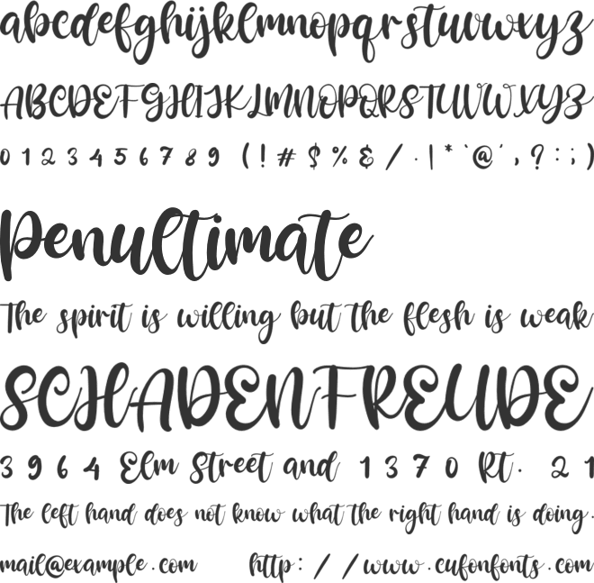 Rosanna font preview