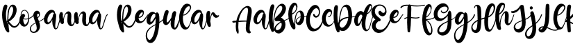 Rosanna Regular font