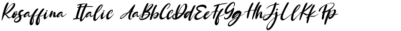 Rosaffina Italic font