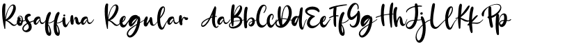 Rosaffina Regular font