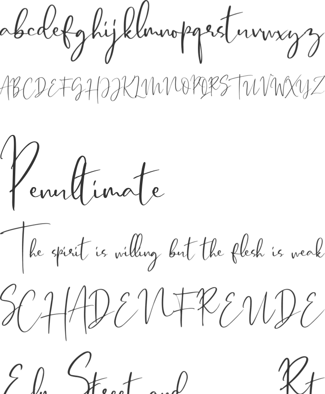 Carletone font preview