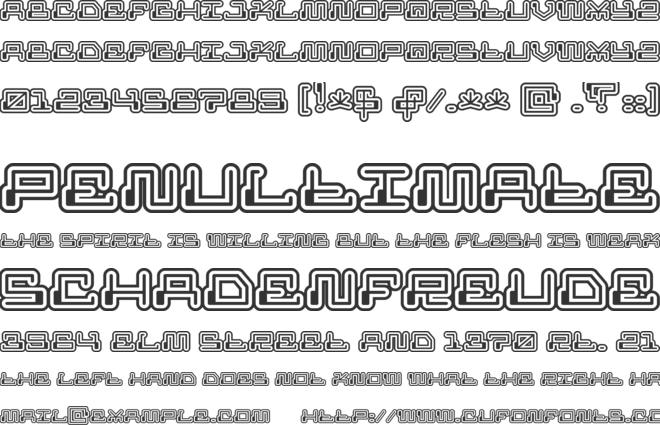 Mr Fuglesang font preview