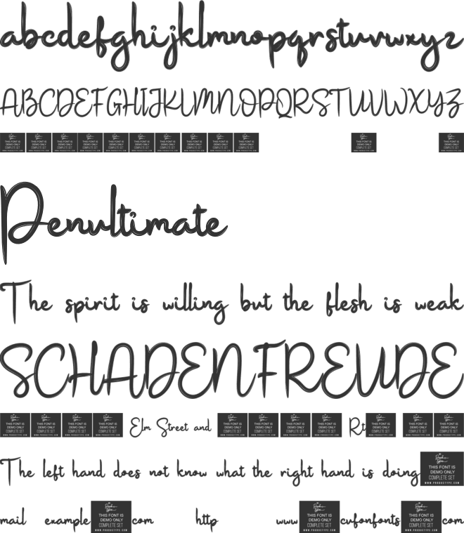 Ringtone font preview