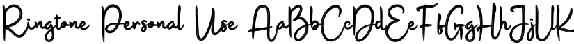 Ringtone Personal Use font