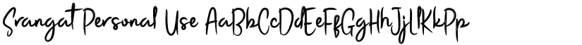 Srangat Personal Use font