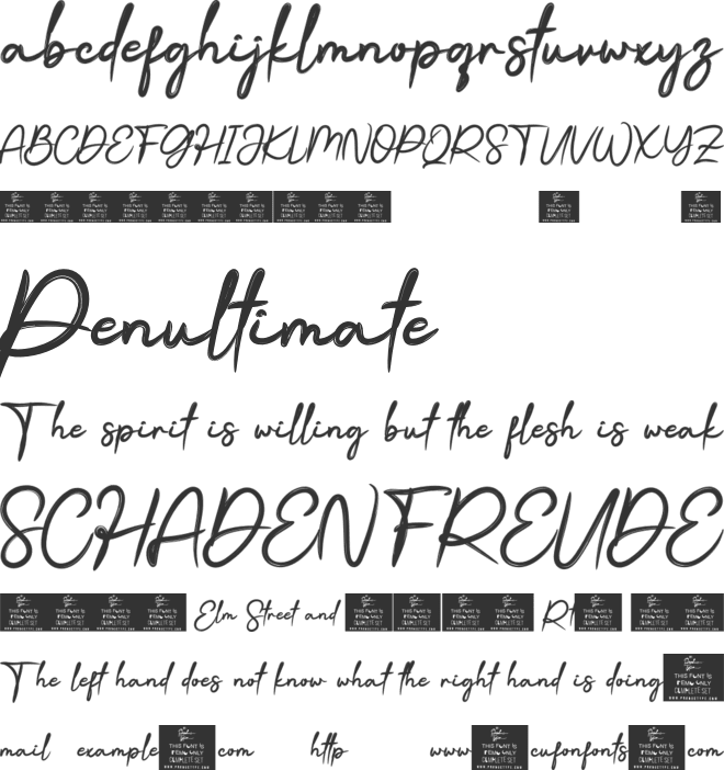 Beauty Kesya font preview