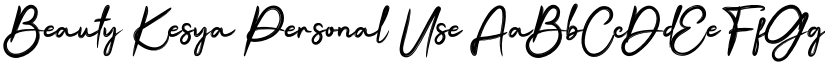Beauty Kesya font download