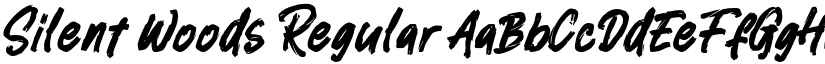 Silent Woods Regular font