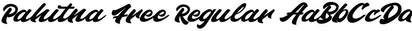 Pahitna Free Regular font