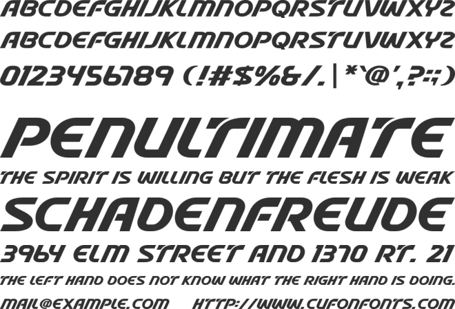 Stable font preview
