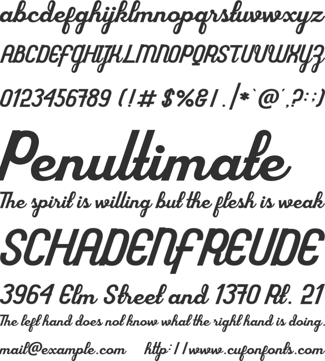 flourground font preview