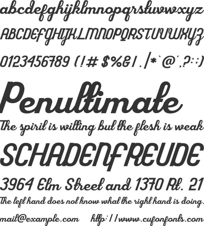 flourground font preview