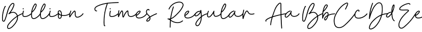 Billion Times font download