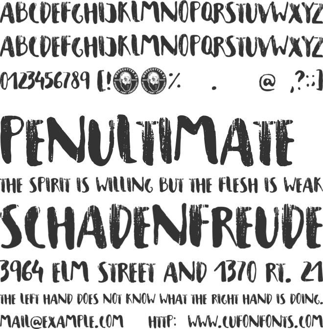 Campo de la Bota font preview