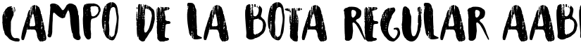 Campo de la Bota Regular font