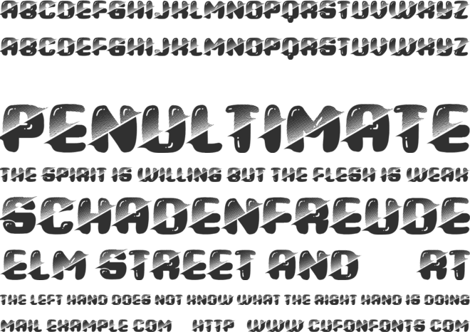 Tattoo font preview
