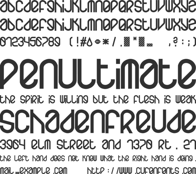 Homeboots font preview
