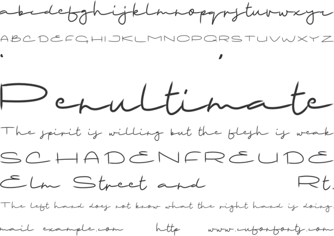 Battaisi font preview