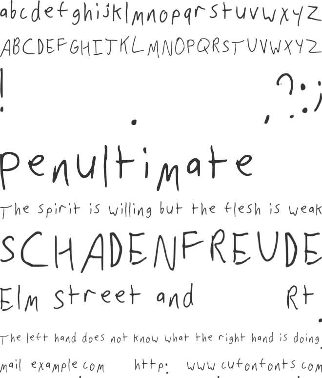 Alexross font preview