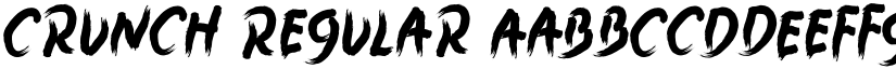 Crunch Regular font