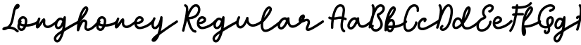 Longhoney Regular font