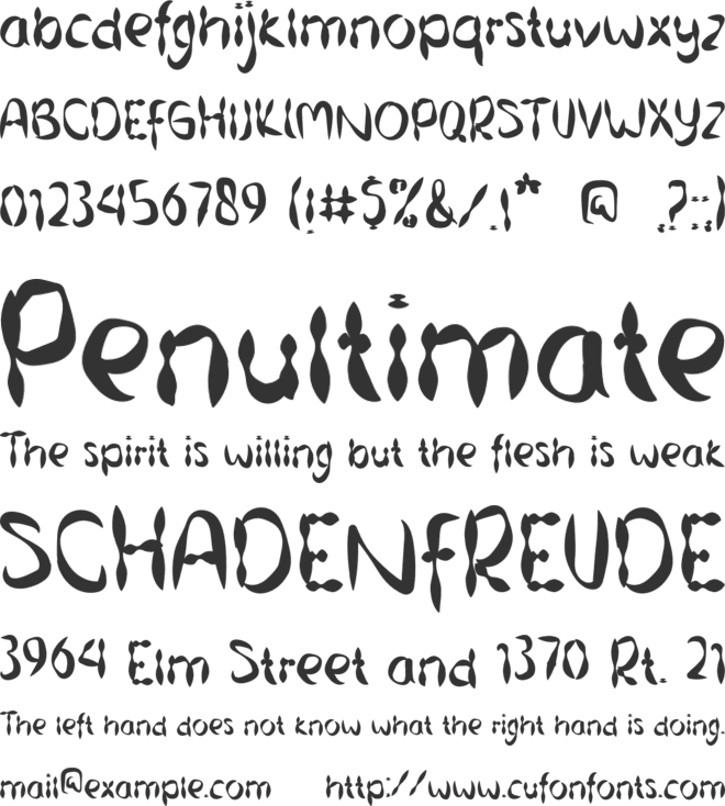 Skull Shuit font preview