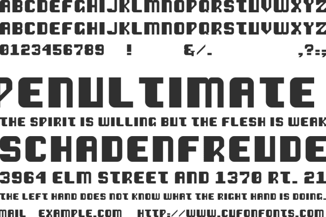 Vipond Chubby font preview