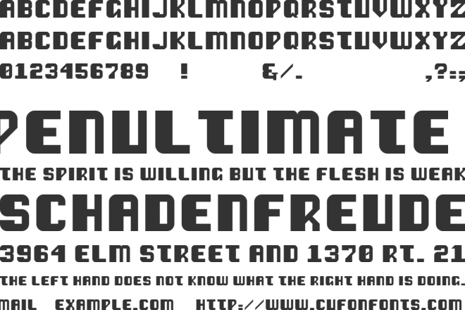 Vipond Chubby font preview