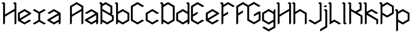 Hexa font