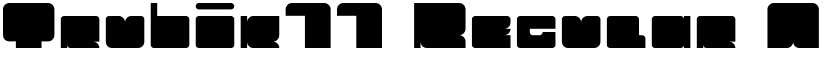 Trubik77 Regular font