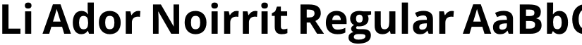 Li Ador Noirrit Regular font
