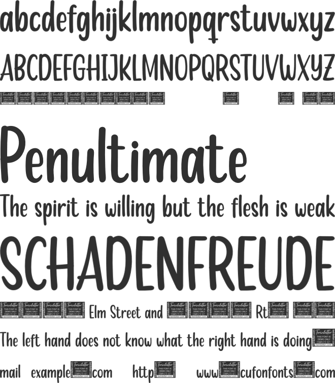 BEWITCHED font preview
