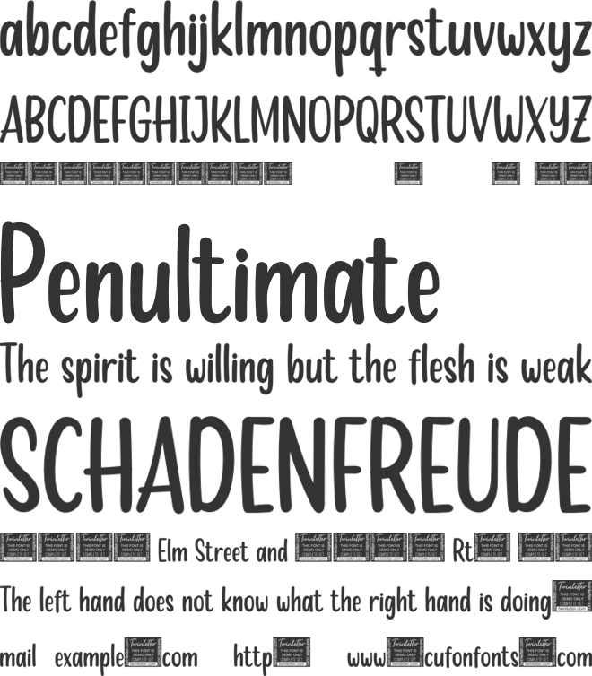 BEWITCHED font preview
